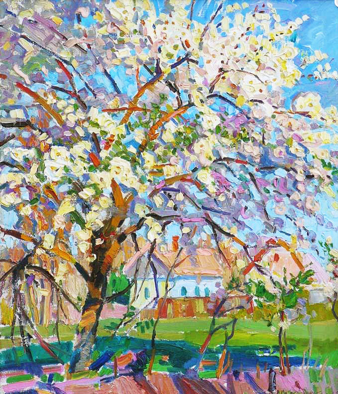 «Вишня розцвіла». 2009. Полотно, олія